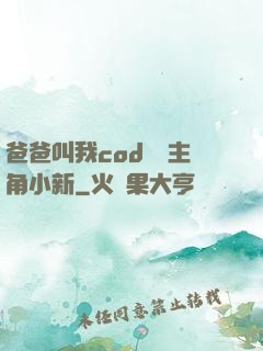 爸爸叫我cod媽媽主角小新