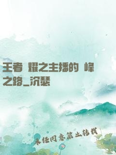 王者榮耀之主播的巔峰之路