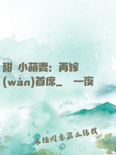 甜寵小萌妻：再嫁億萬(wàn)首席