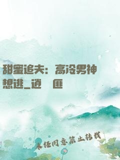 甜蜜追夫：高冷男神別想逃