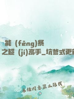 異能風(fēng)暴之超級(jí)高手