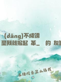 當(dāng)不成儒圣我就掀起變革