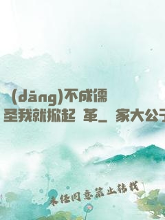 當(dāng)不成儒圣我就掀起變革