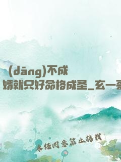 當(dāng)不成贅婿就只好命格成圣