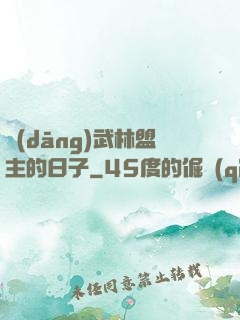 當(dāng)武林盟主的日子