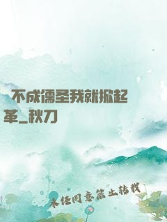 當不成儒圣我就掀起變革