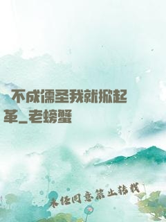 當不成儒圣我就掀起變革