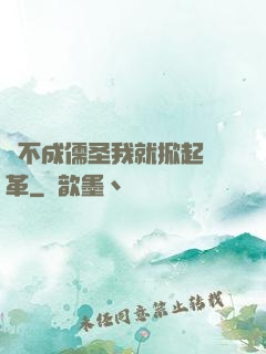 當不成儒圣我就掀起變革
