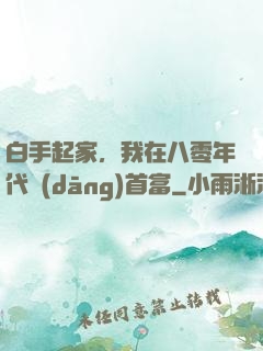 白手起家，我在八零年代當(dāng)首富