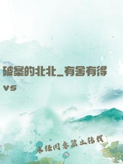 破案的北北