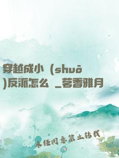 穿越成小說(shuō)反派怎么辦