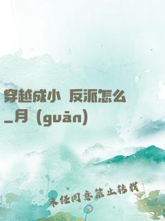 穿越成小說反派怎么辦