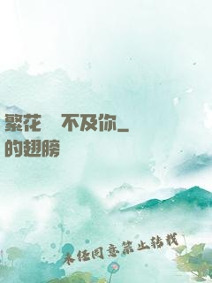 繁花錦繡不及你