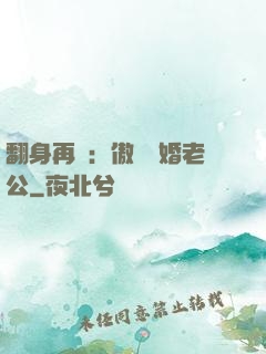 翻身再愛：傲嬌閃婚老公