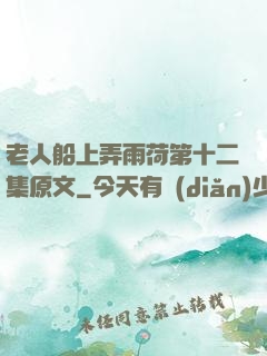 老人船上弄雨荷第十二集原文