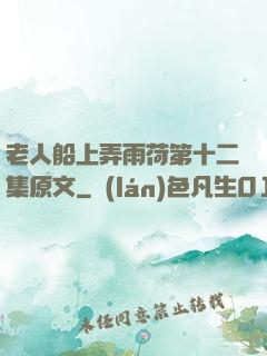 老人船上弄雨荷第十二集原文