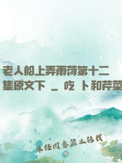 老人船上弄雨荷第十二集原文下載