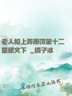 老人船上弄雨荷第十二集原文下載