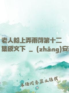 老人船上弄雨荷第十二集原文下載