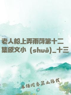 老人船上弄雨荷第十二集原文小說(shuō)
