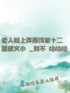 老人船上弄雨荷第十二集原文小說