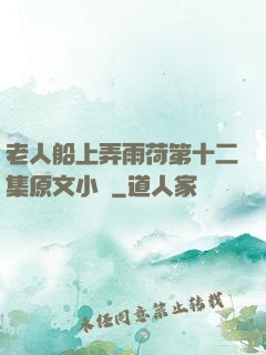 老人船上弄雨荷第十二集原文小說