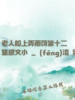 老人船上弄雨荷第十二集原文小說