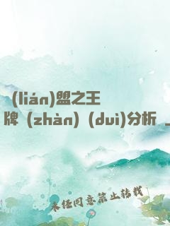 聯(lián)盟之王牌戰(zhàn)隊(duì)分析師