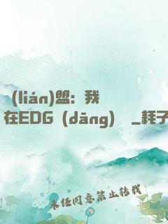 聯(lián)盟：我在EDG當(dāng)廠長