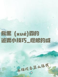 腹黑學(xué)霸的追妻小技巧