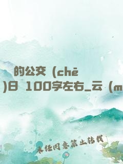 蘇蘇的公交車(chē)日記100字左右