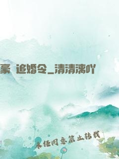 豪門追婚令