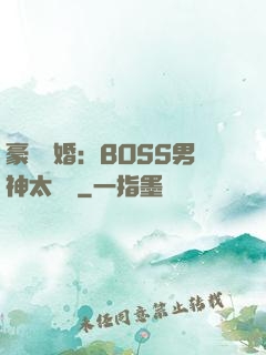 豪門閃婚：BOSS男神太難纏
