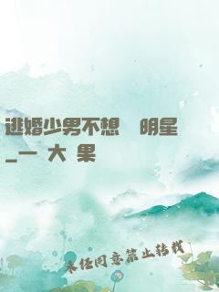 逃婚少男不想當帶明星