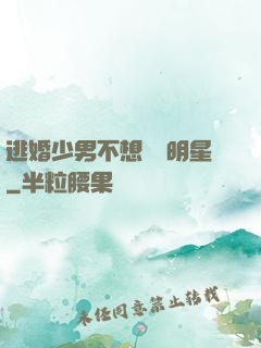 逃婚少男不想當帶明星