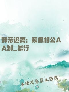 邪帝追妻：腹黑相公AA制