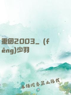 重回2003