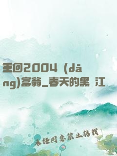 重回2004當(dāng)富翁
