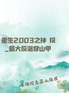 重生2003之神級投資