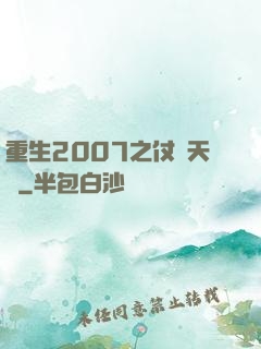重生2007之仗劍天龍