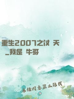 重生2007之仗劍天龍