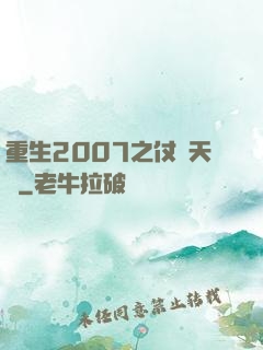 重生2007之仗劍天龍