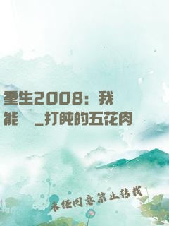 重生2008：我閱讀能賺錢