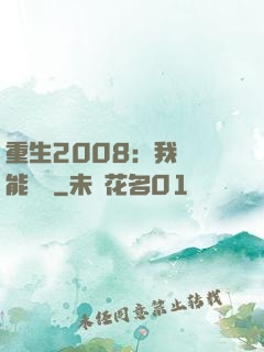 重生2008：我閱讀能賺錢