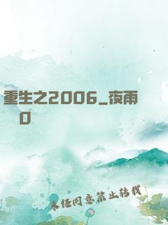 重生之2006