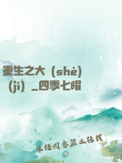 重生之大設(shè)計(jì)師