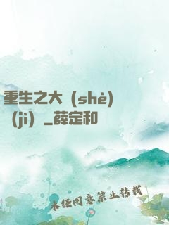 重生之大設(shè)計(jì)師