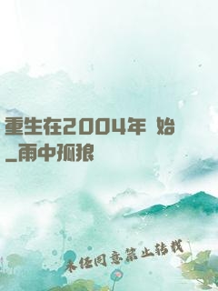 重生在2004年開始