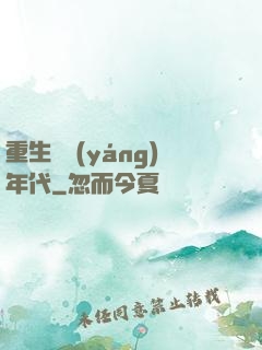 重生飛揚(yáng)年代