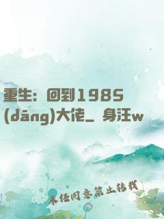 重生：回到1985當(dāng)大佬